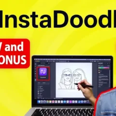 InstaDoodle review video thumbnail image.